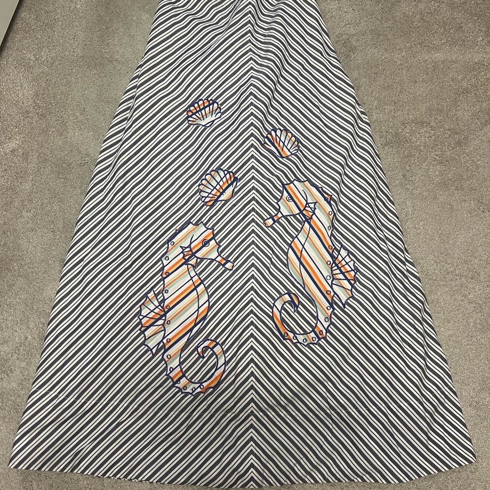 Striped Seahorse Patterned Dress